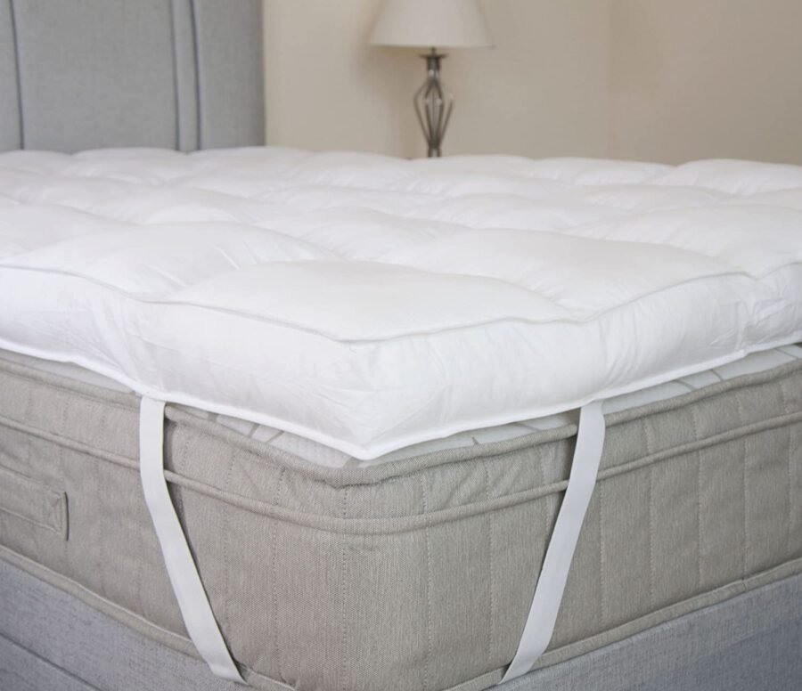 Microfiber Mattress Padding/Topper White (36" X 72" / 3 X 6 Feet) - Image 2