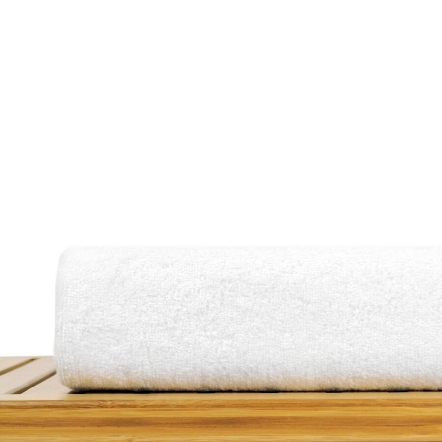Premium 550 GSM White Bath Towel Set of 1 - Image 2