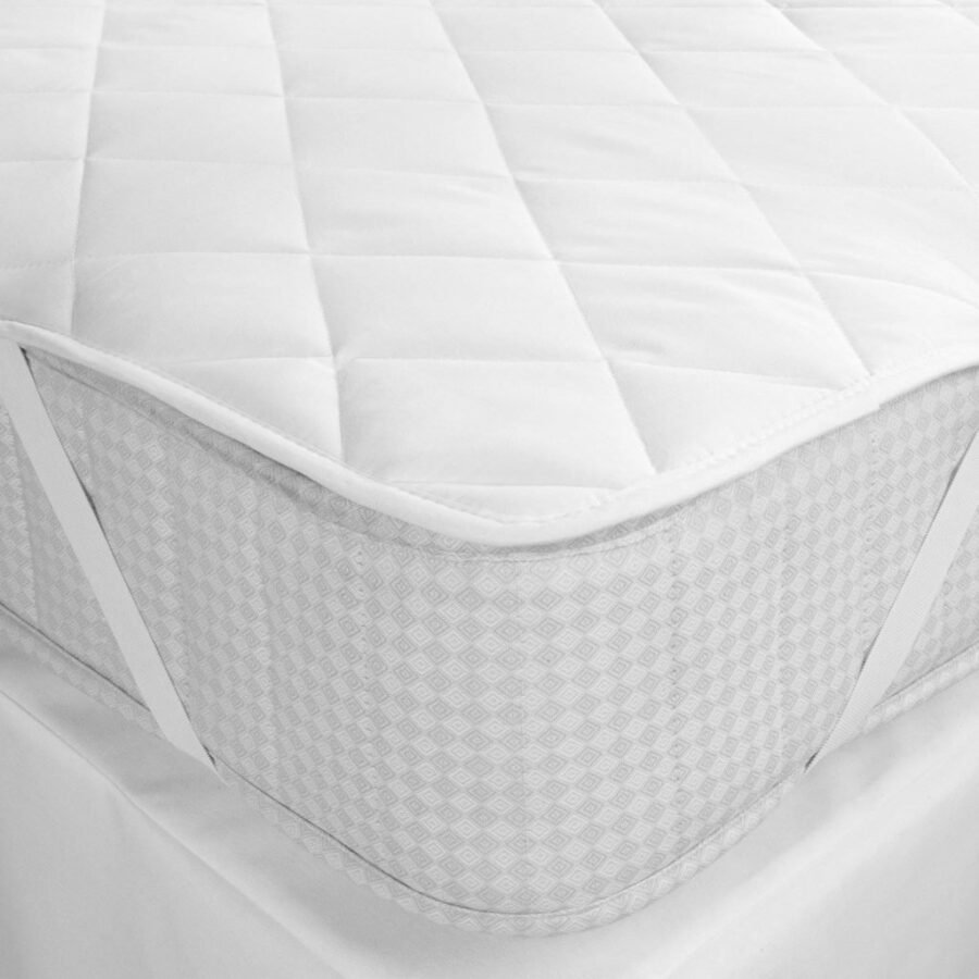 Quilted & Dustproof Mattress Protector White (72" X 72") - Image 2