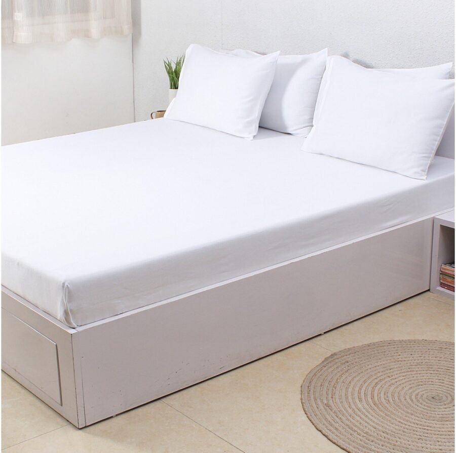 Cotton Bed Sheet 300 T.C. (Single / 55" X 90") - Image 2