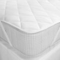 Quilted & Dustproof Mattress Protector Queen Size White (60" X 78") - Image 3