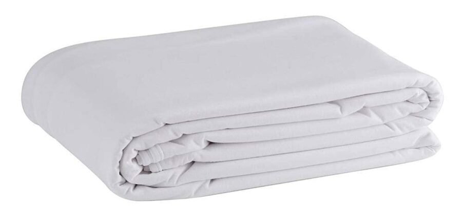 Satin Stripe 300 T.C Double Bed Duvet Cover (white) - Image 3