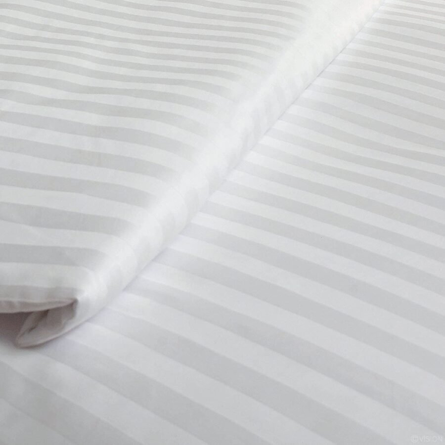 Double Bed Sheet with 2 Pillow Covers Satin Stripe (200 T.C.) - Image 4
