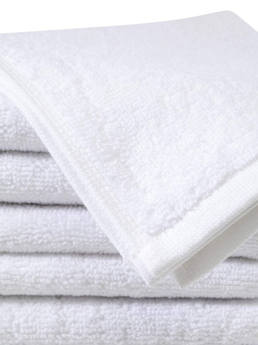 Cotton Face Towel white 12x12-inch set of 10 Pcs - Image 4