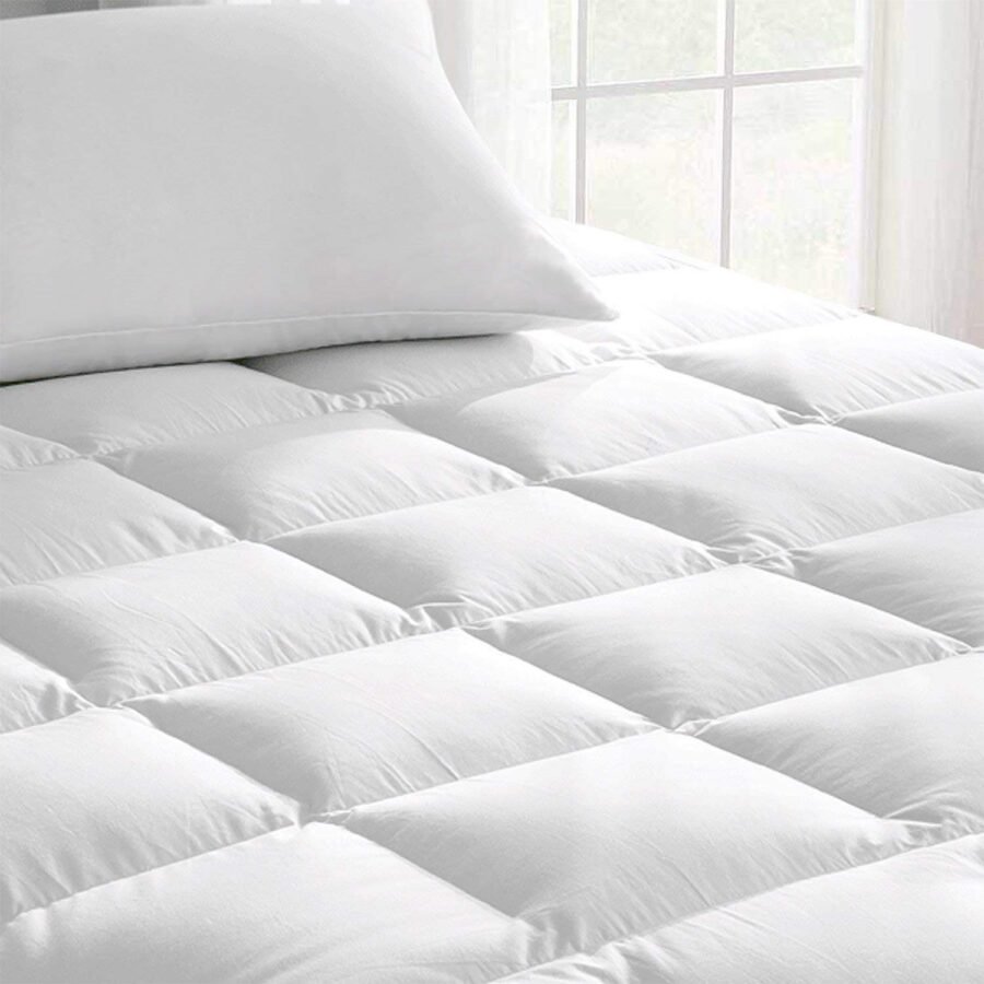 Microfiber Mattress Padding/Topper White (36" X 72" / 3 X 6 Feet) - Image 6